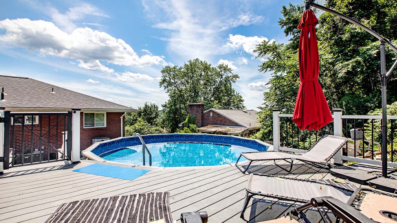 Pool deck installation Upper St Clair